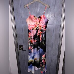 Corey Lynn Calter X Anthropologie Watercolor Daybreak Midi Dress size 2